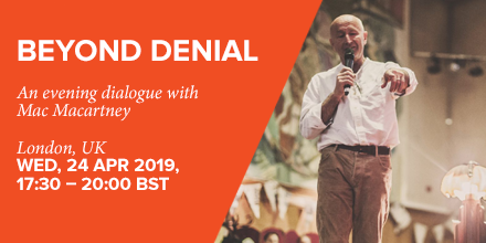 Beyond Denial: An evening dialogue with Mac Macartney